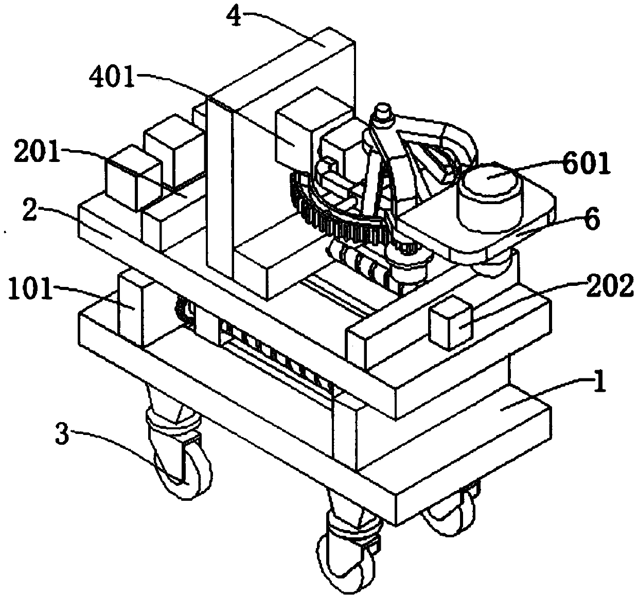 Intelligent and universal vehicle-mounted laser rust removing device