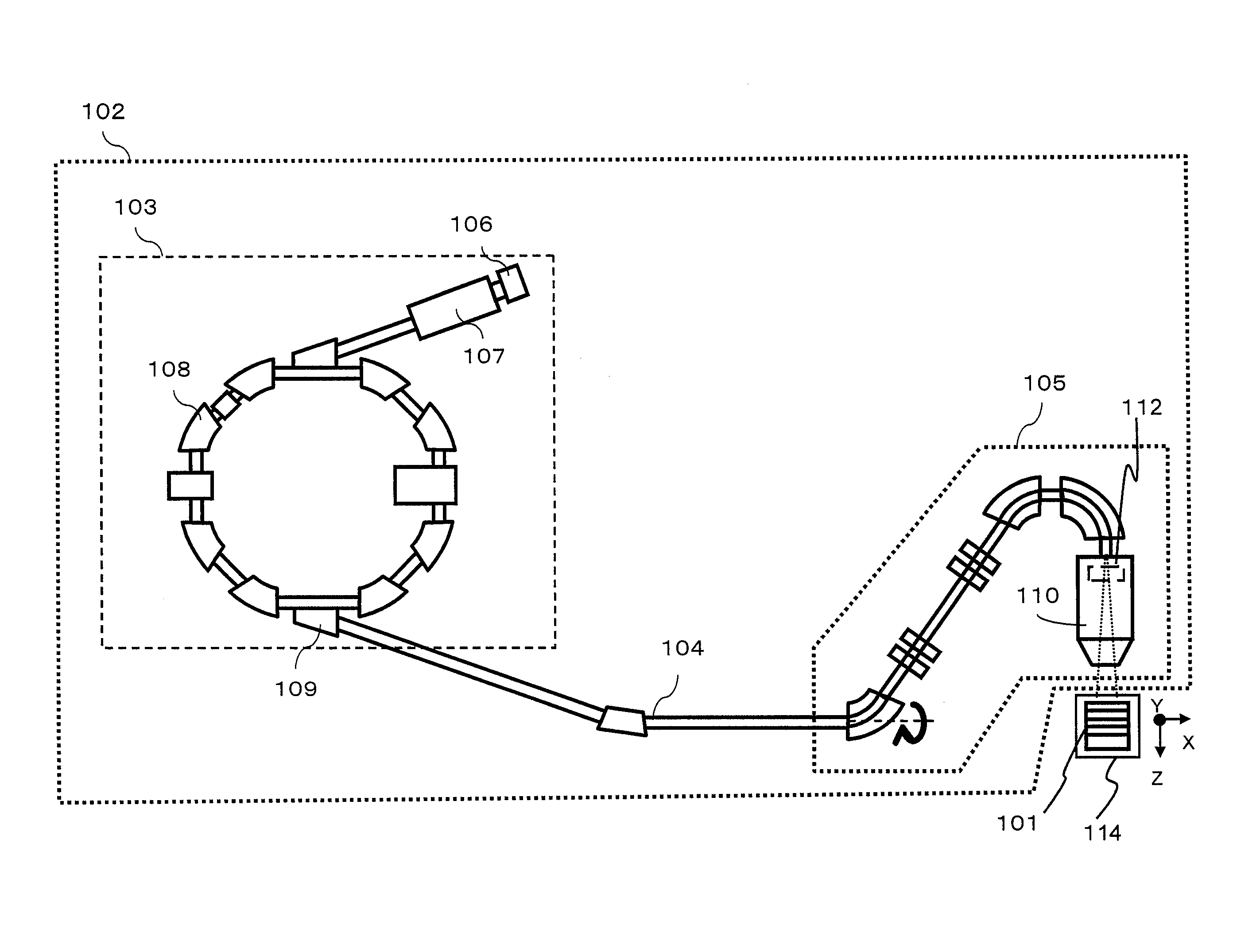 Calibration method for radiation detector, and particle therapy system
