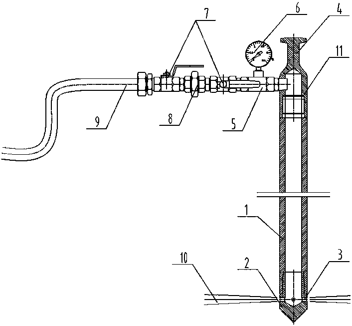 Compaction and injection mechanism of soil sampling and remedying integrated drilling machine