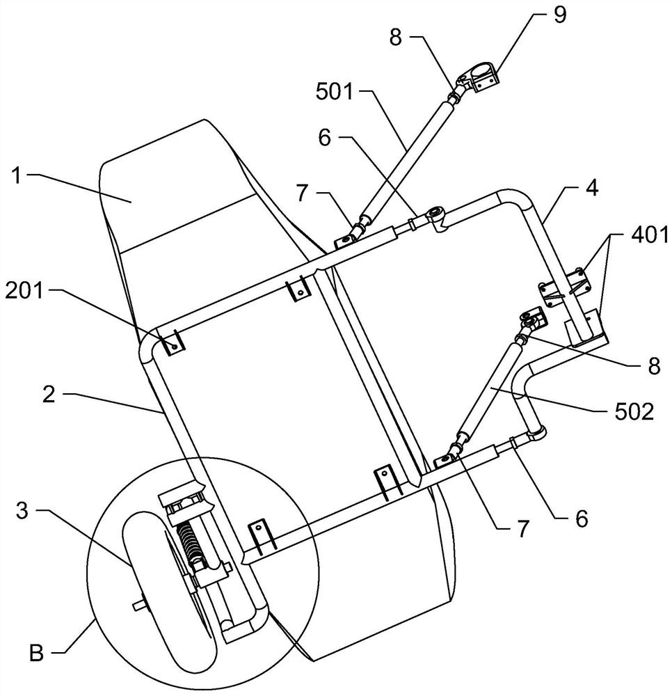 Side car of side-car motor bicycle