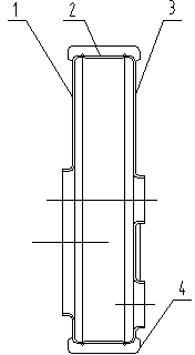 Double-flue reversal chamber of large horizontal fire-tube boiler