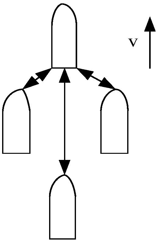 A hierarchical cooperative control method for suborbital swarm vehicles