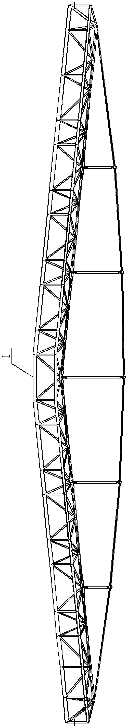Long-span beam string truss beam off-site construction method