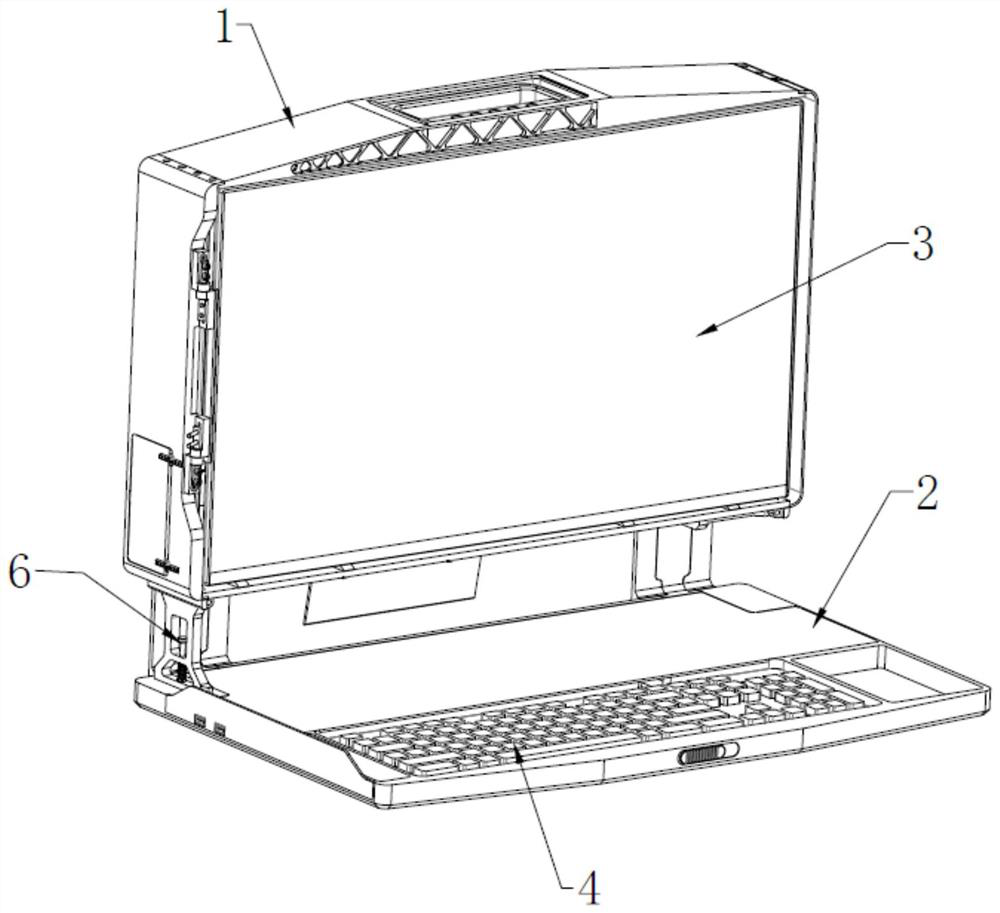 Desktop computer standard computer case convenient to move