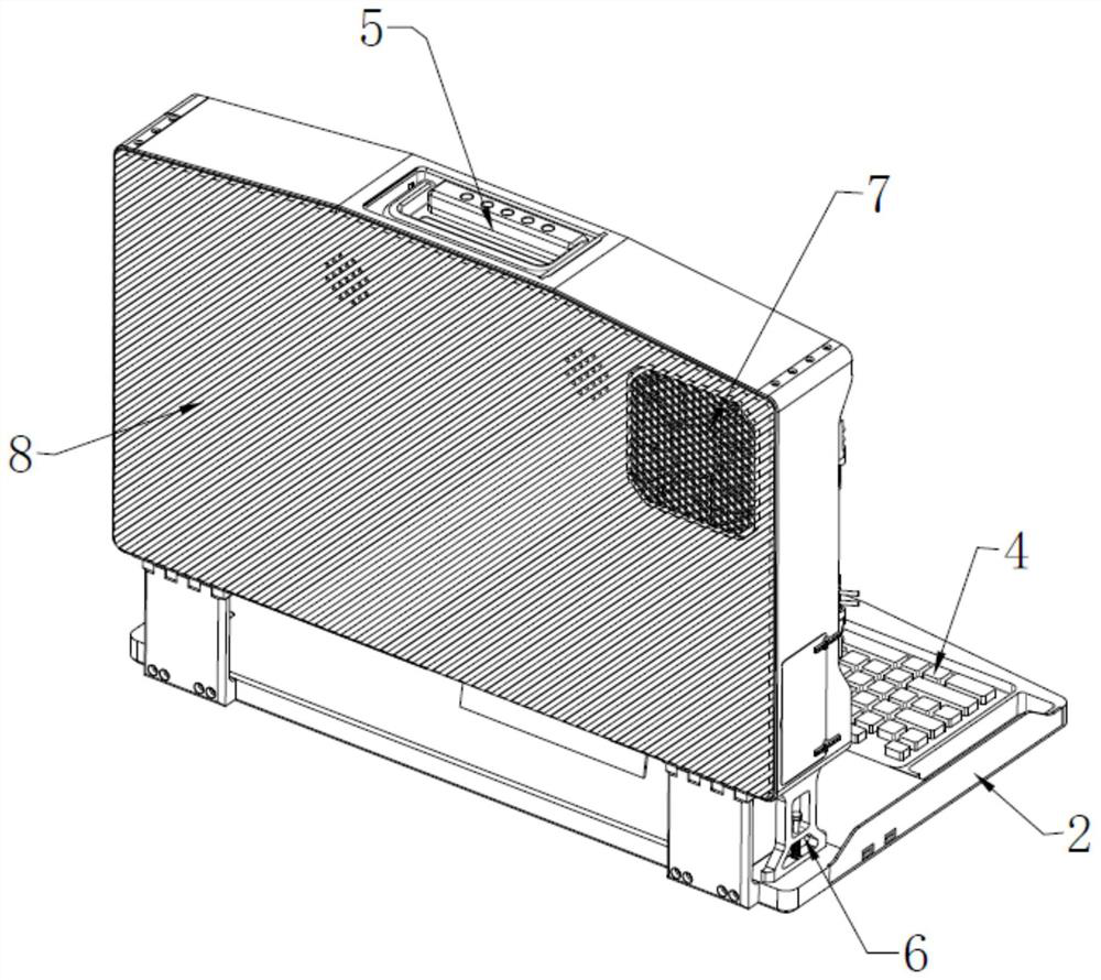 Desktop computer standard computer case convenient to move