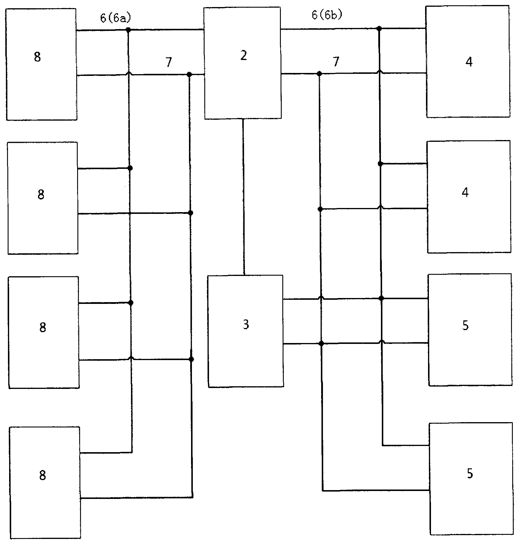 Dual-data bus-type master-slave controller with built-in PLC function