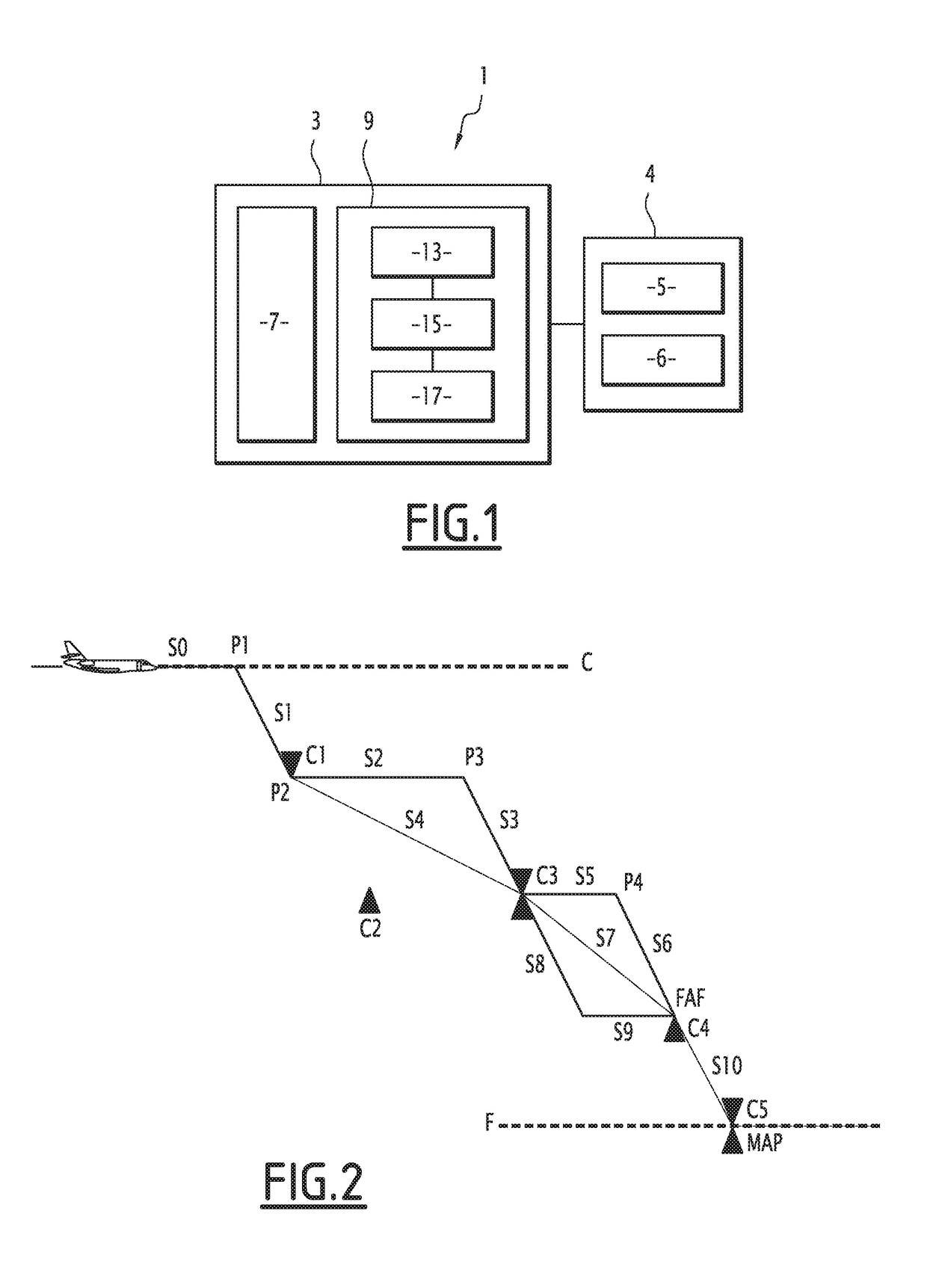 Method and system for determining a vertical trajectory of an aircraft