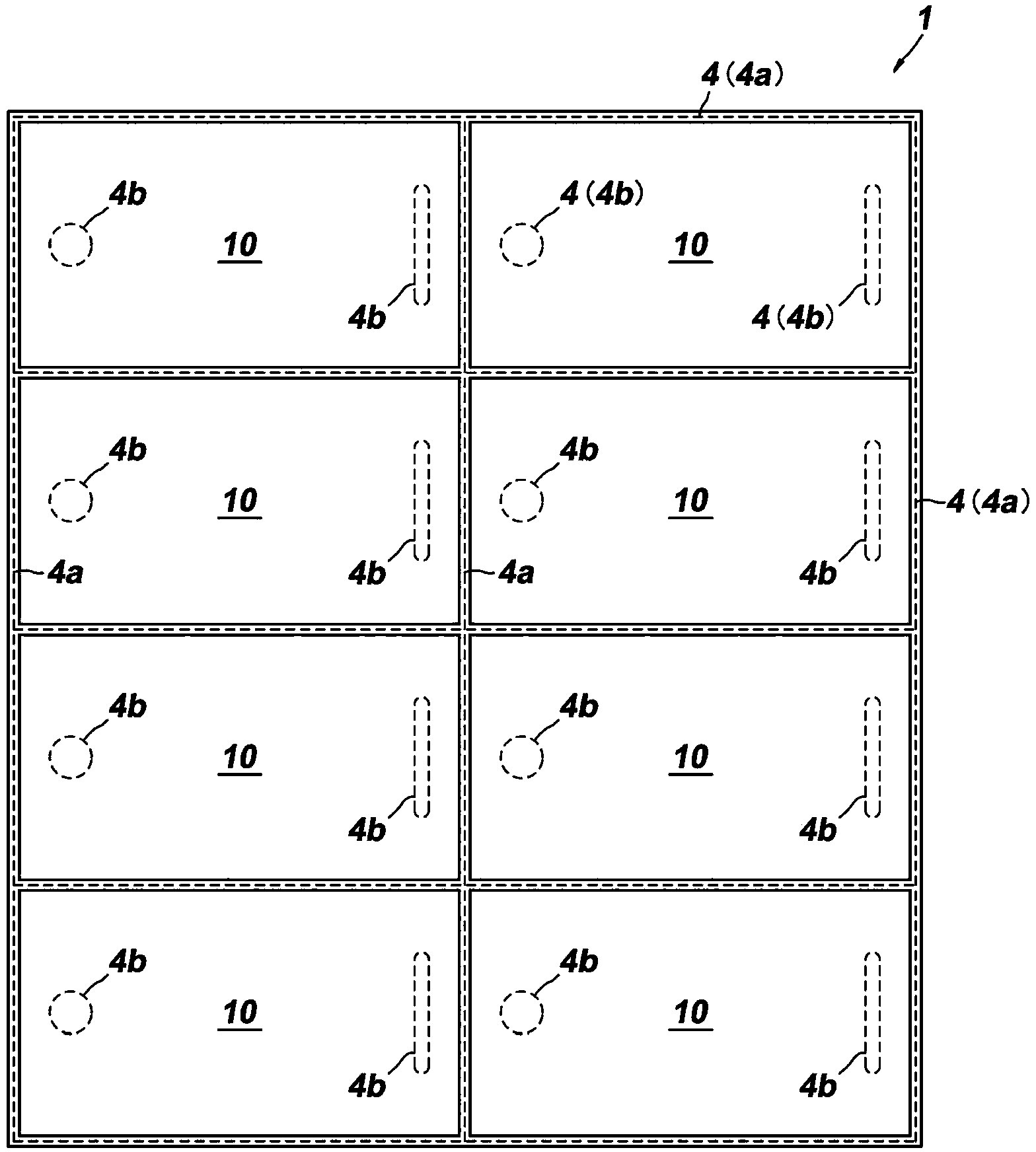 High-strength glass, touch panel, and method for manufacturing high-strength glass