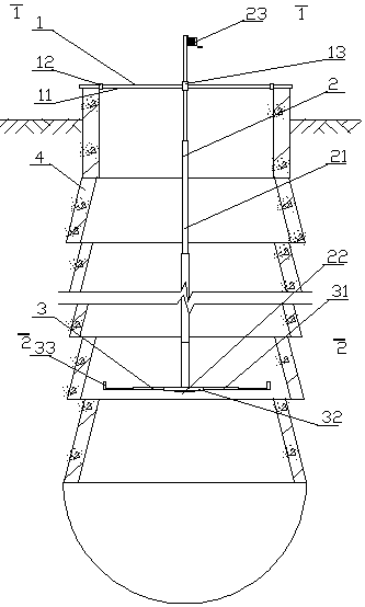 Manual hole digging pile quality control device and application method thereof