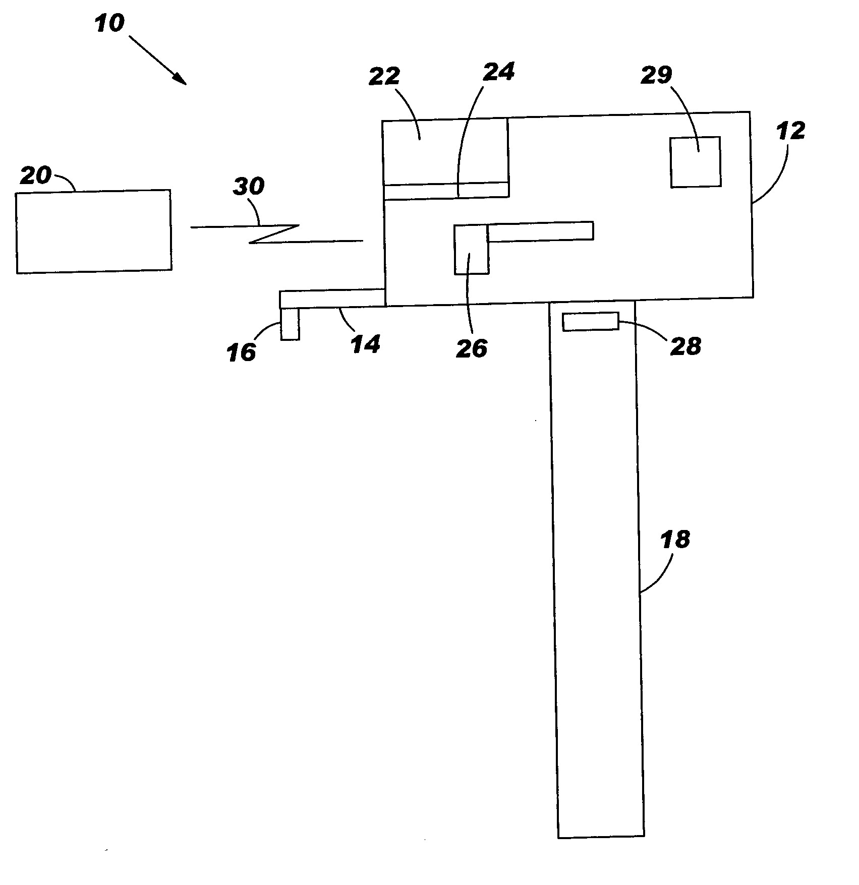 RFID-keyed mailbox, and RFID-based system and method for securing a mailbox
