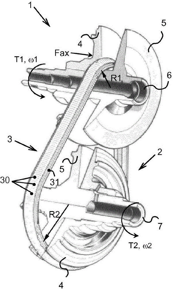 Drive belt provided with a ring set with steel rings having a nitride layer and method for determining a thickness of such a nitride layer