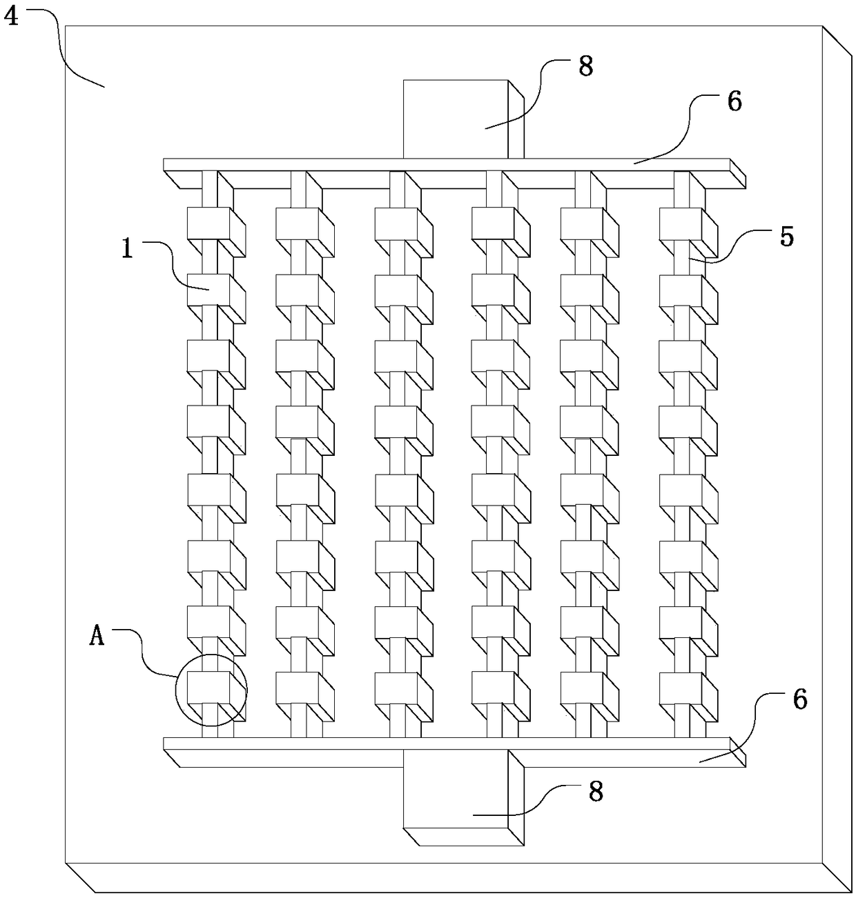 Microcavity array coupled structure for quantum well detector and manufacturing method thereof