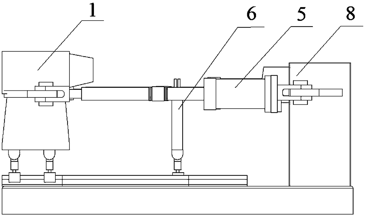 Novel testing device applicable to bending plate stretching