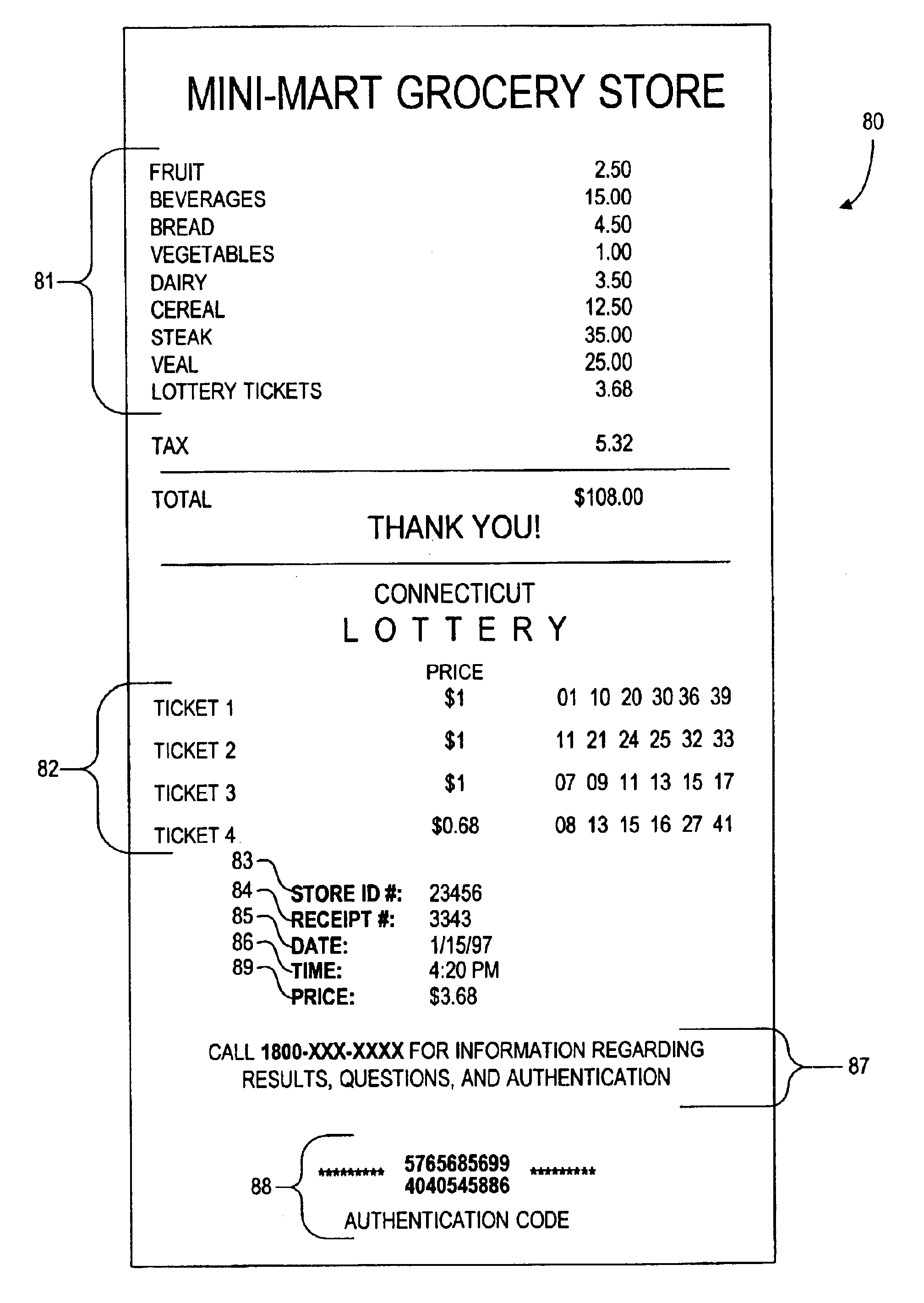 System and method for performing lottery ticket transactions utilizing point-of-sale terminals