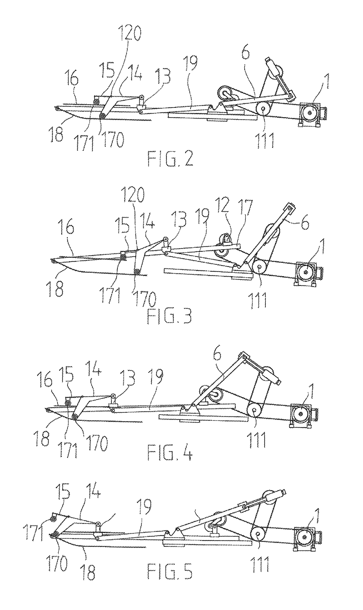 Training device for human walking movement