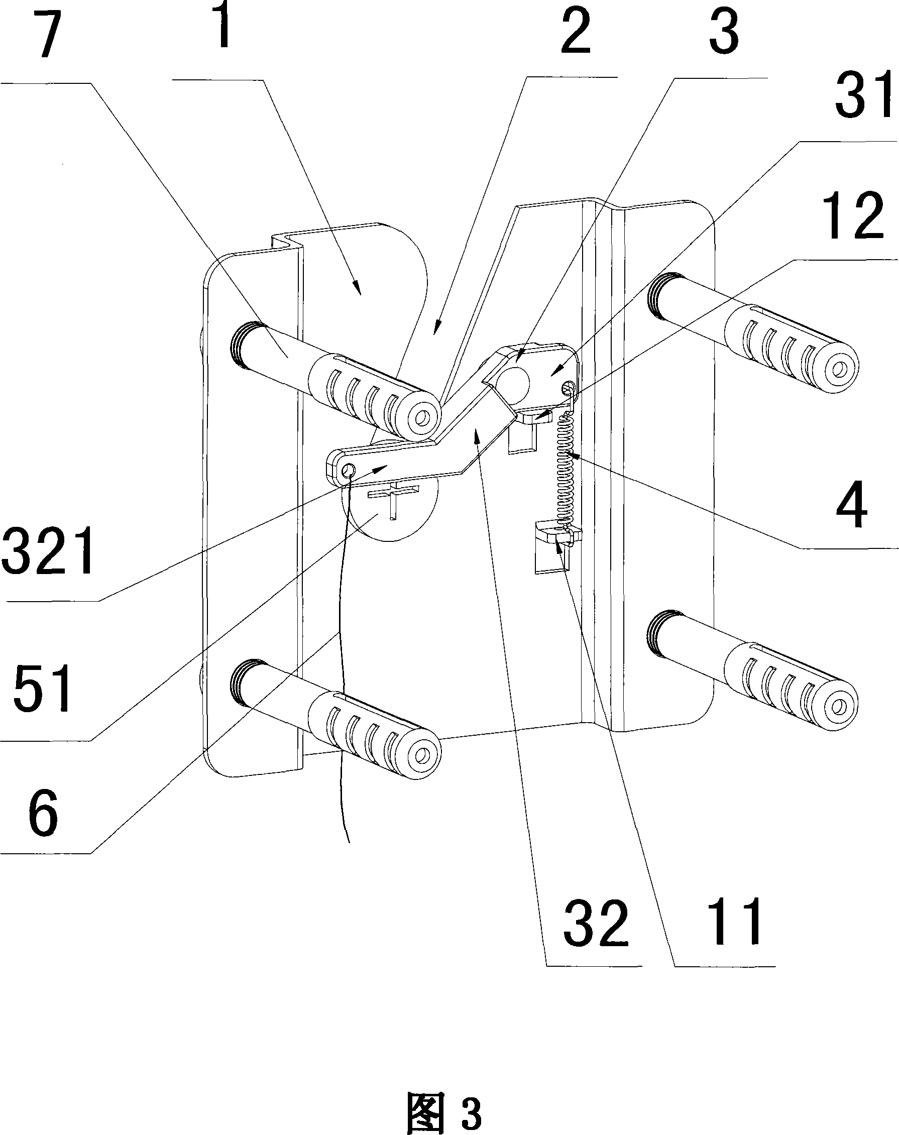 Wall type bracket for big screen panel TV