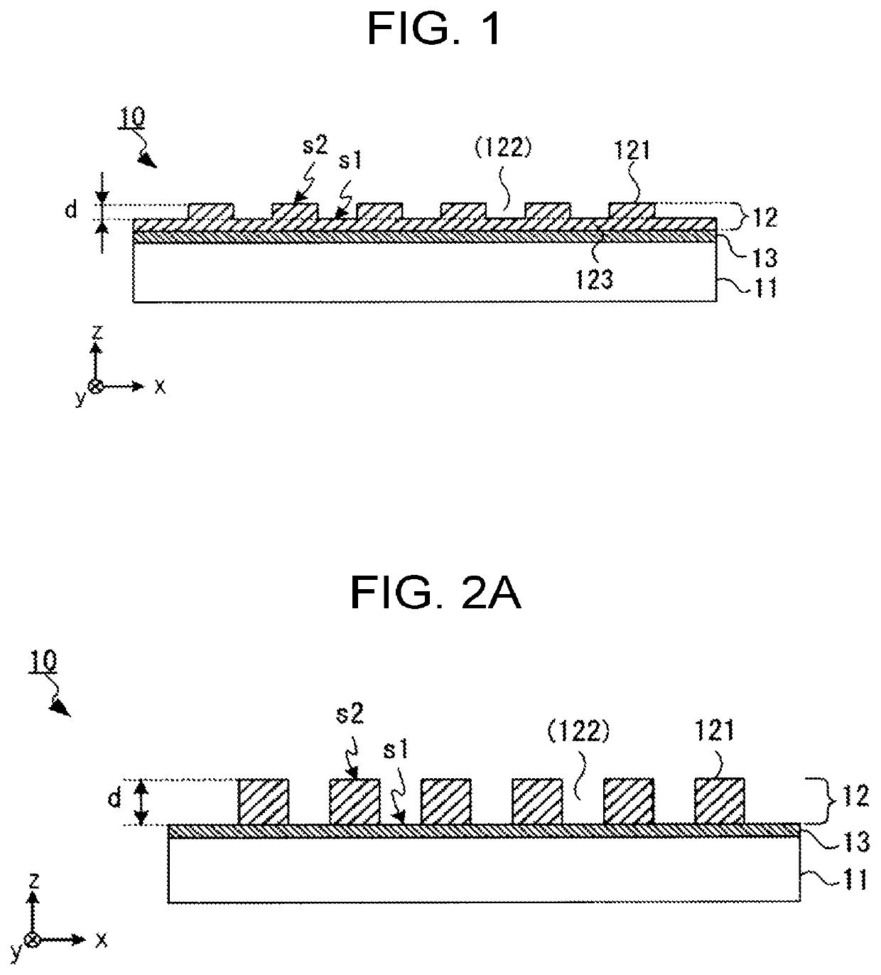 Diffractive optical element, projection device, and measurement device