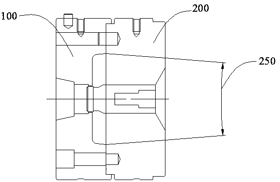 Extrusion die for profile of lifting lug of new energy battery pack