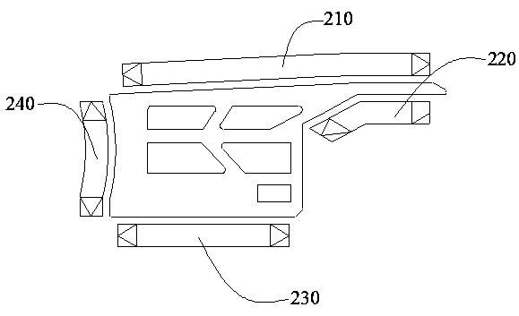 Extrusion die for profile of lifting lug of new energy battery pack