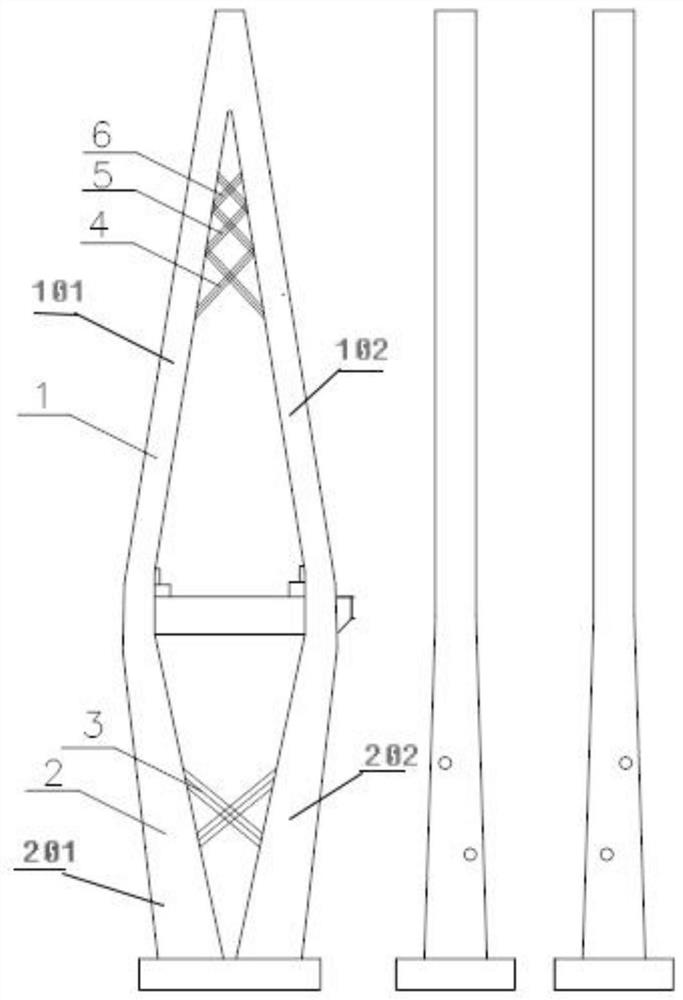 Cable-stayed bridge anti-seismic steel inclined strut and construction method thereof