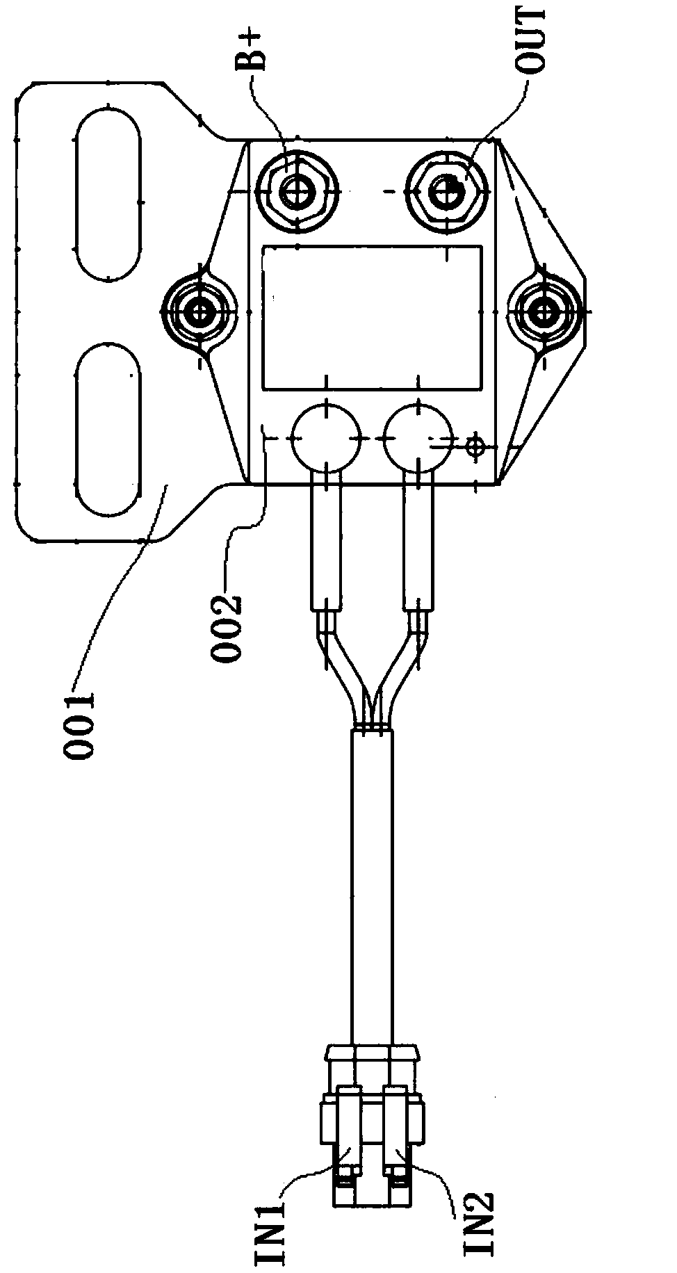Electronic preheating relay of diesel engine