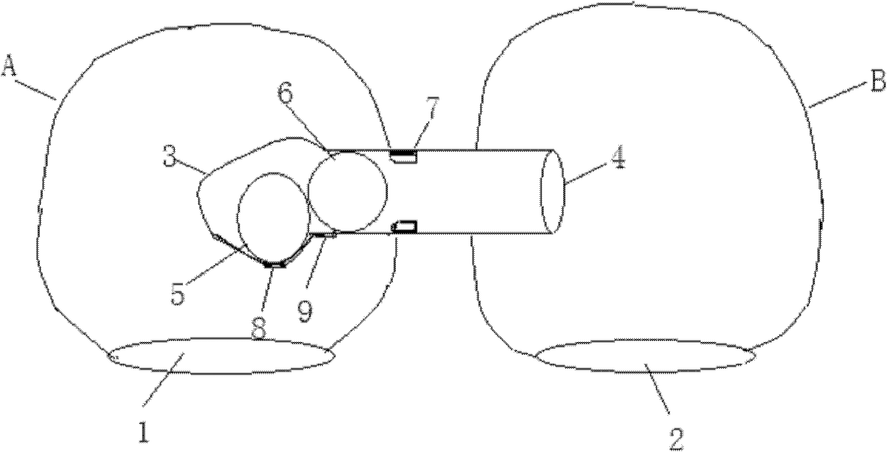 Alignment-cupping-glass with each cupping glass sucked in turn