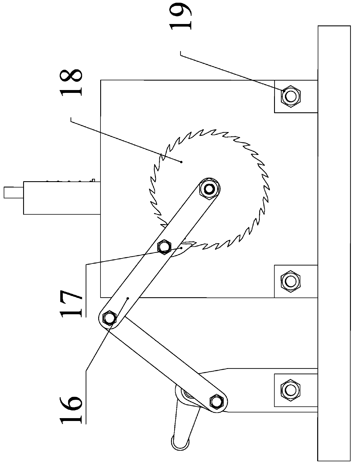 Manual type plane cam contour collecting experiment teaching device and experiment method