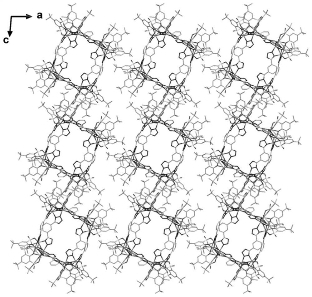 Sulfonyl bridged calix[4]arene iron-based porous complex for extracting uranium from seawater and preparation method of complex