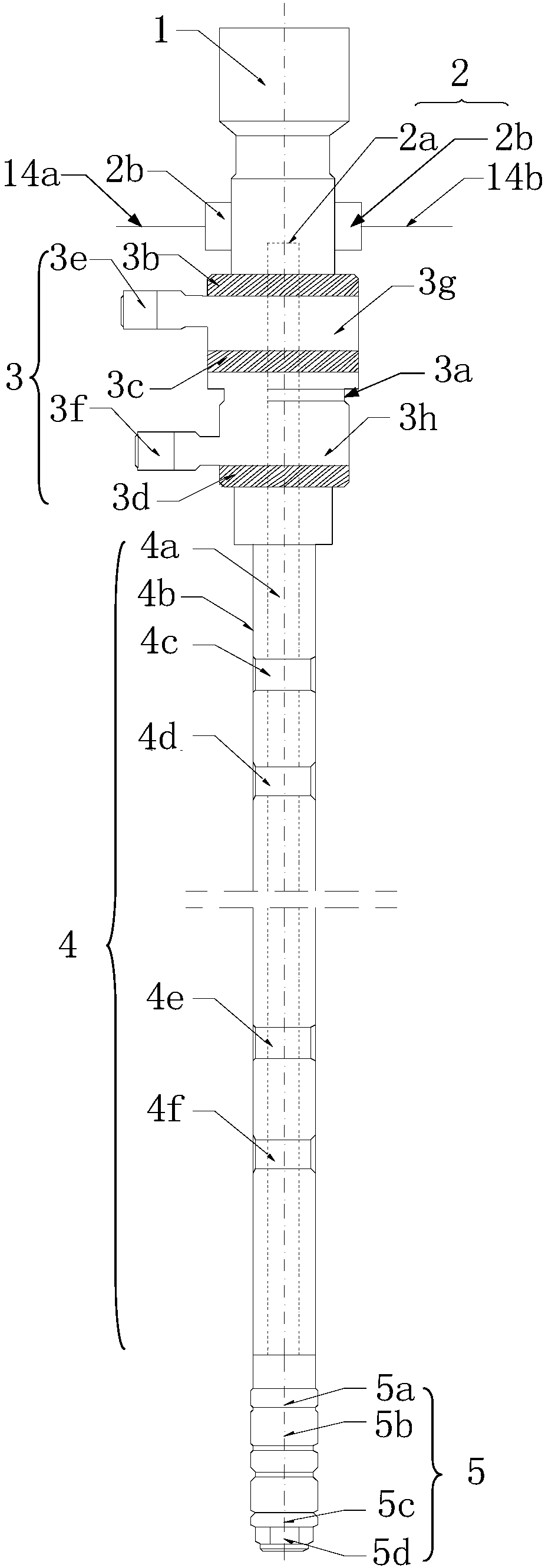 Construction method for conducting pipe interior under-pressure plugging on production pipe string