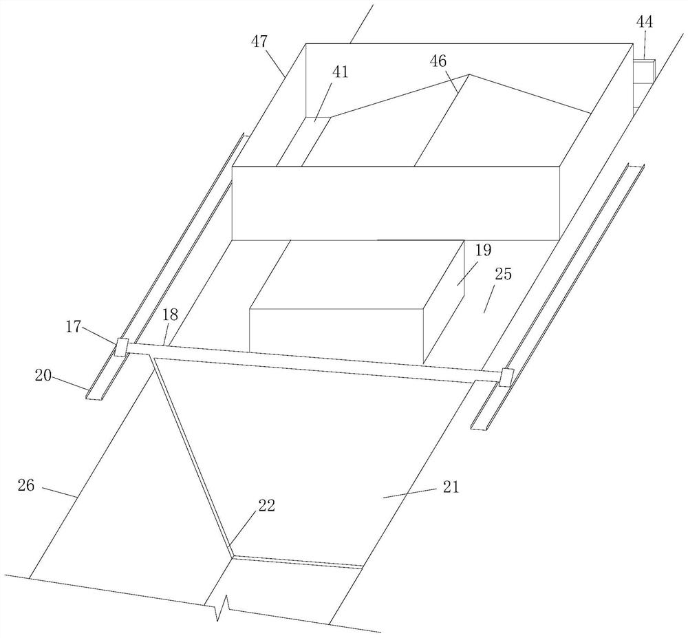 Construction method of cast-in-place drainage ditch