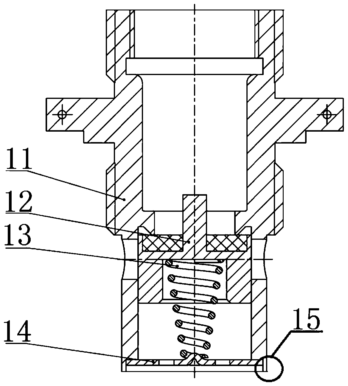 Necking tool and necking method of filling valve