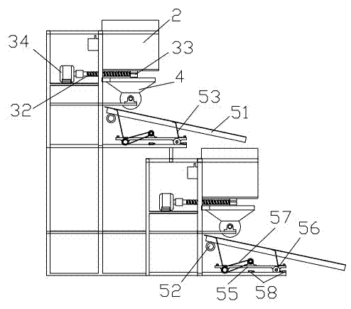 Stair-stepping tea continuous-fermentation device