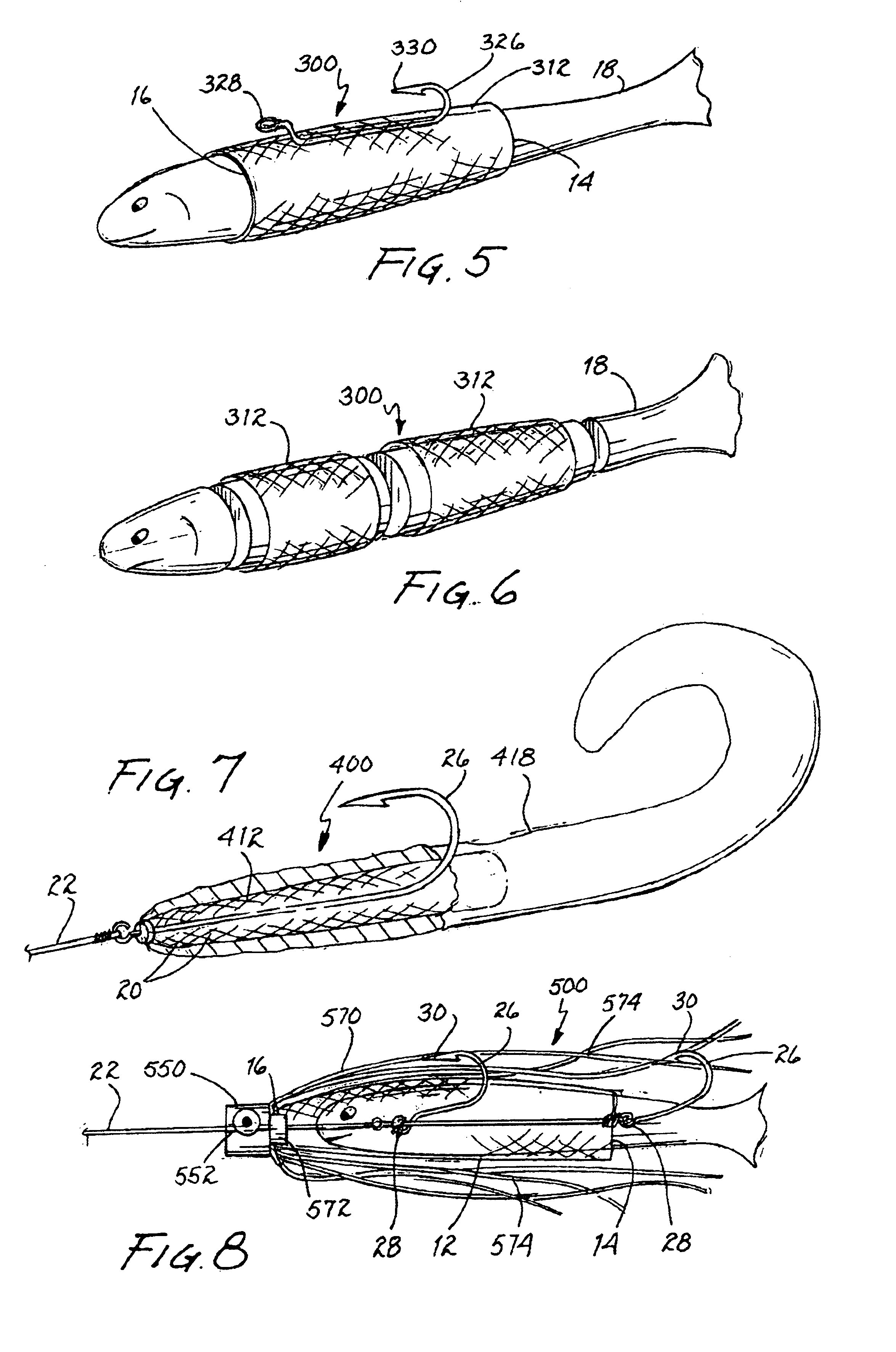 Expandable bait sleeve and method therefor