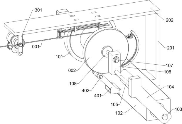 Line dropping prevention device for photovoltaic solder strip equipment