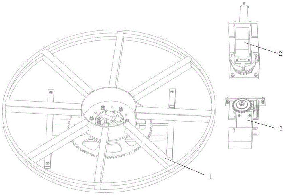 Air pipe reel mechanism for air cushion suspension transport vehicle
