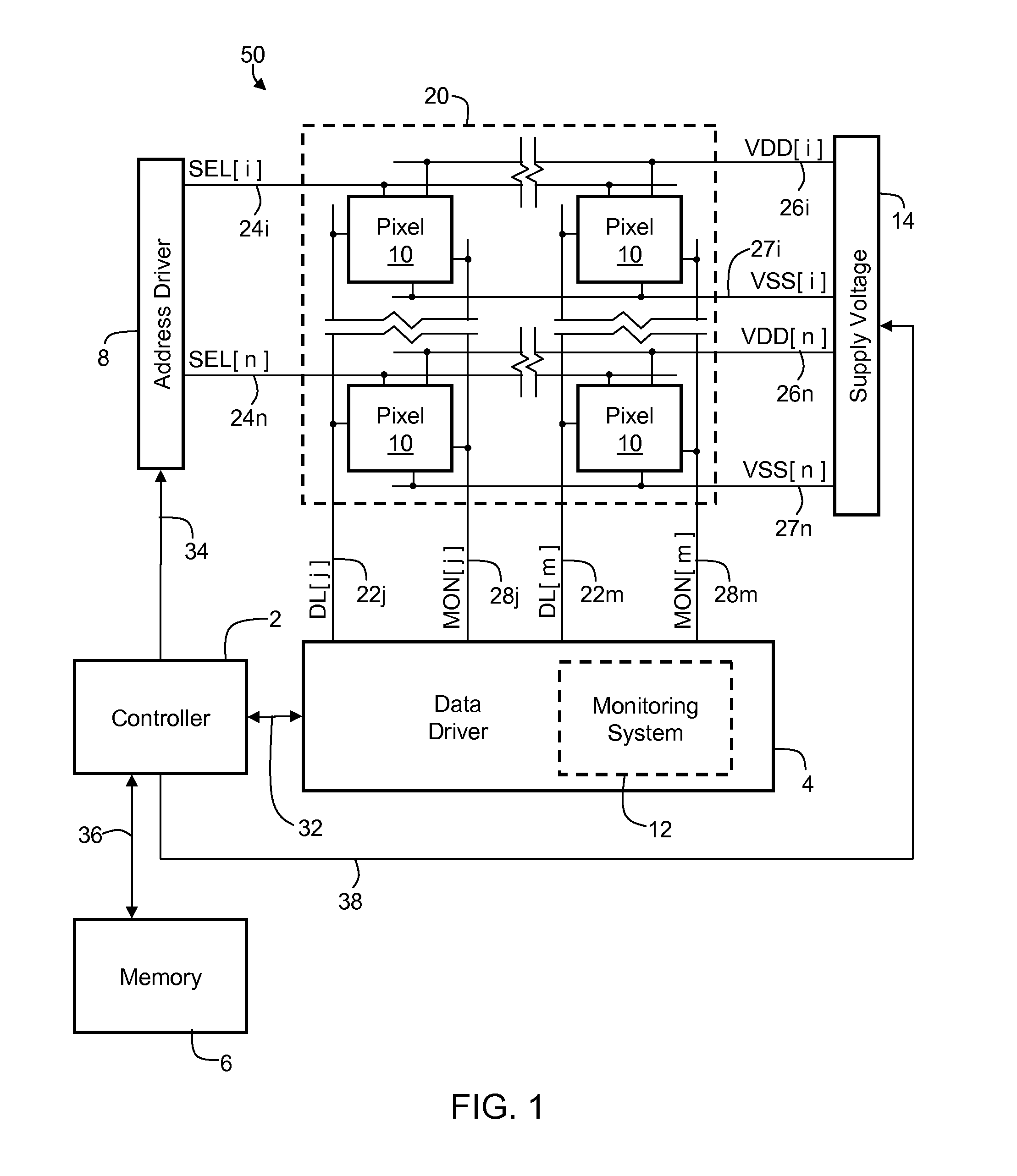 System and method for fast compensation programming of pixels in a display