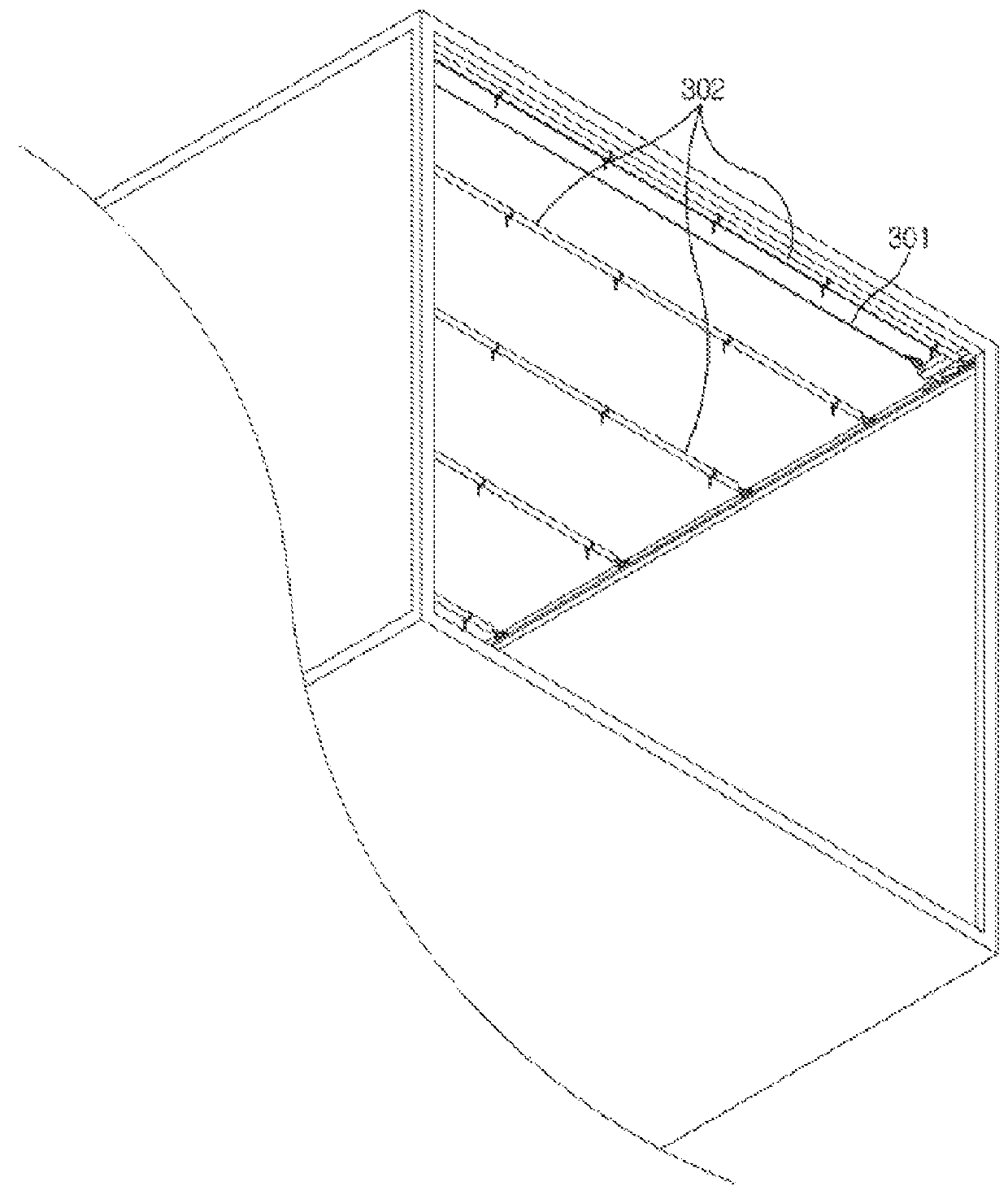 Container including sliding roof