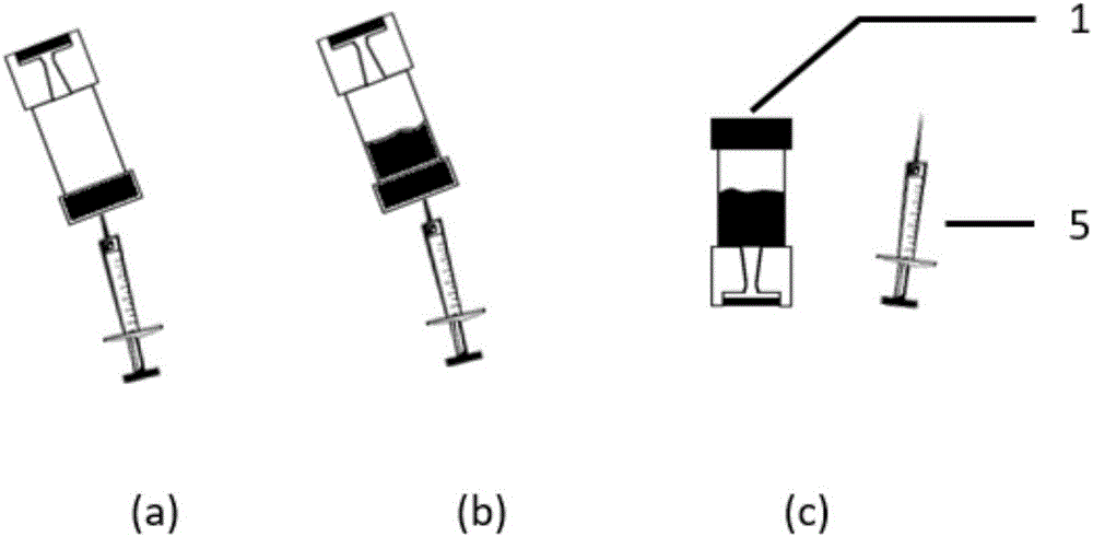 Device and method for liquid trace sampling based on air thermal expansion