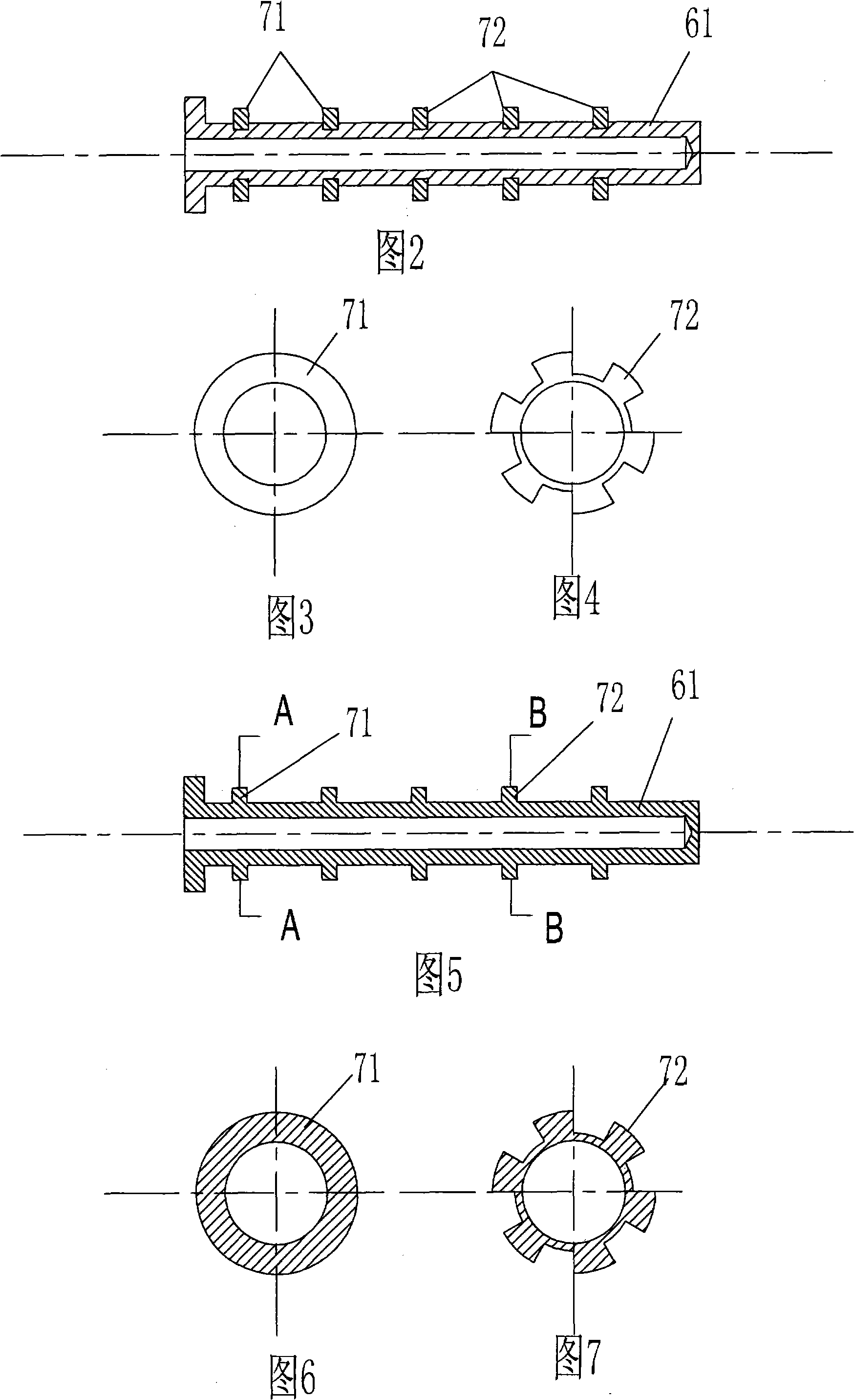 Inner vibration sequence injection molding die device and injection molding technique thereof