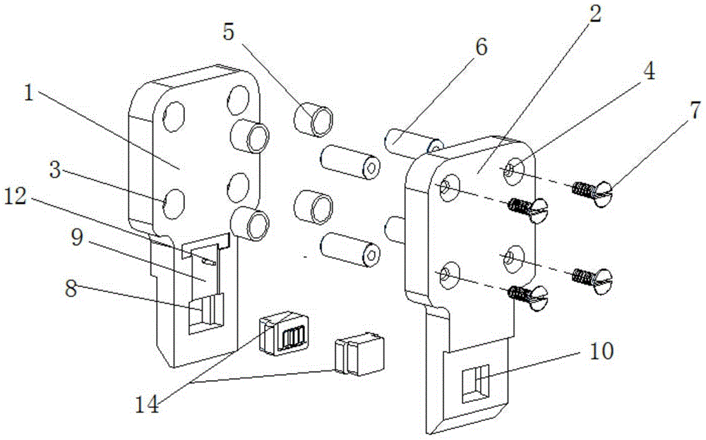 A special hand-held welding mold for welding electronic key plug device