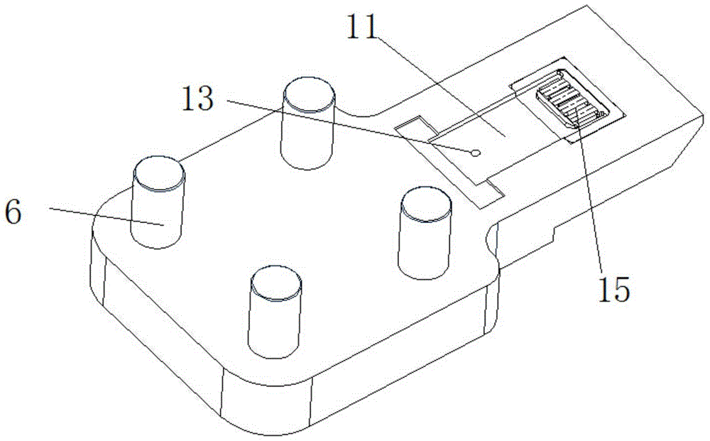 A special hand-held welding mold for welding electronic key plug device