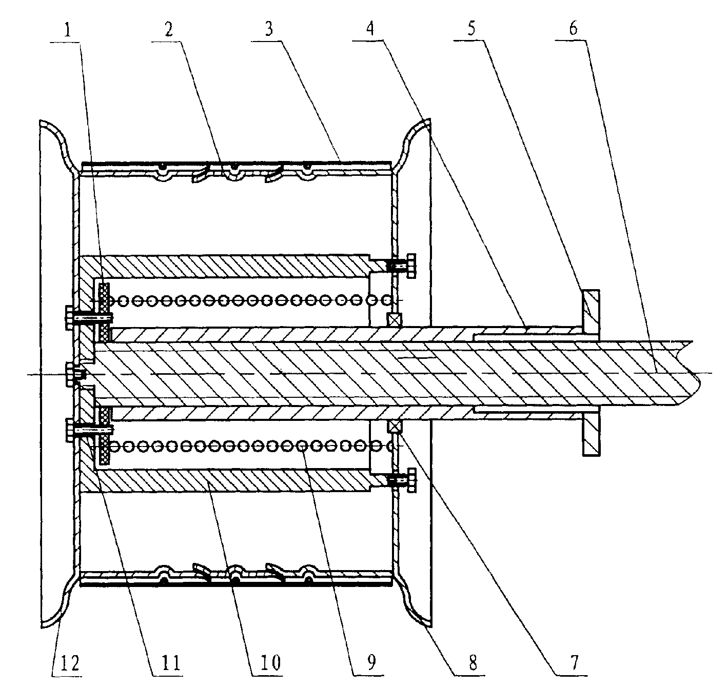 Automatic pressure adjustment tyre of automobile