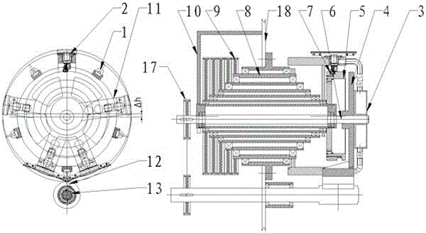 Programmable control elastic waistline online cut-off transfer mechanism