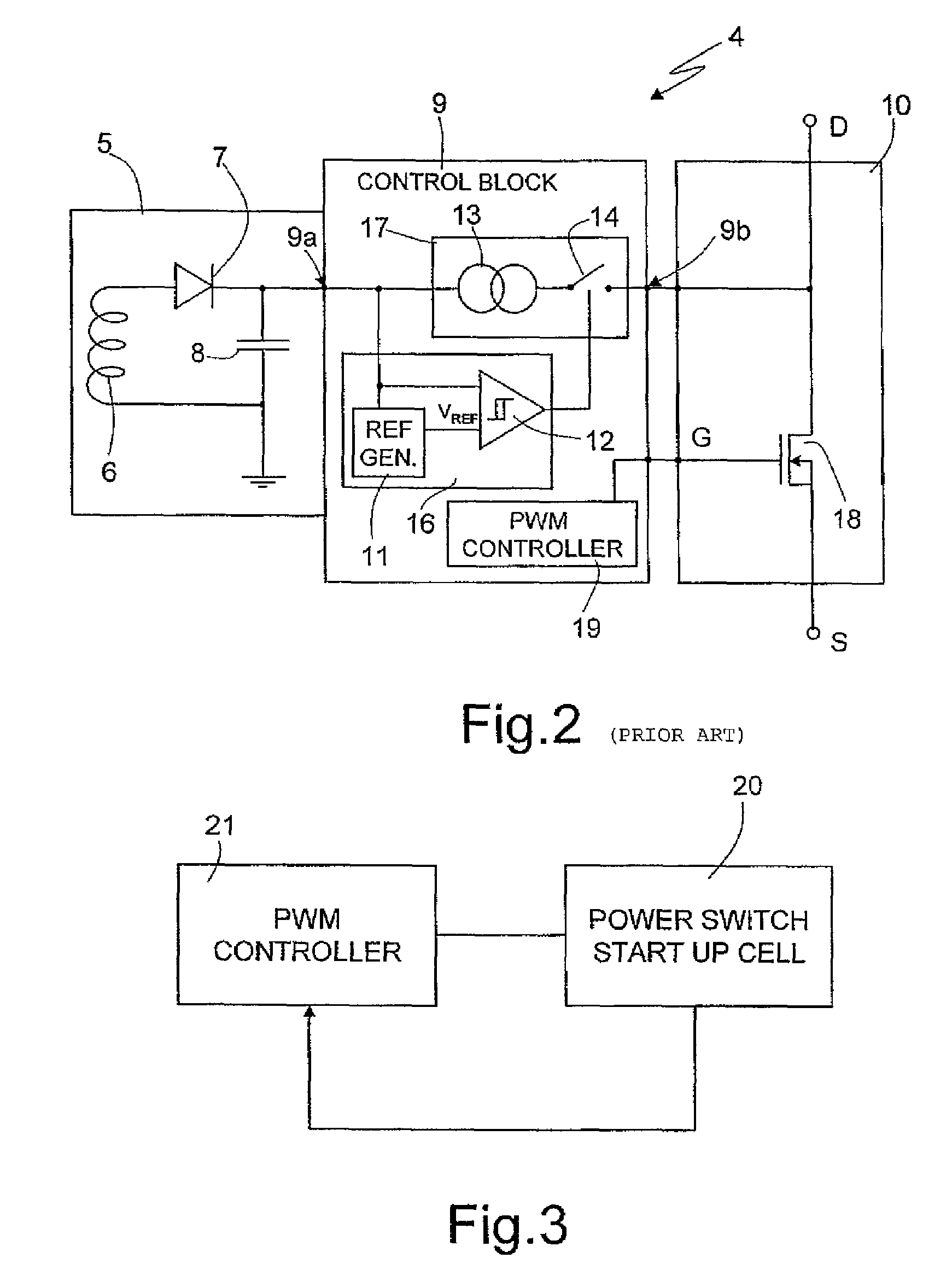 Integrated power device having a start-up structure