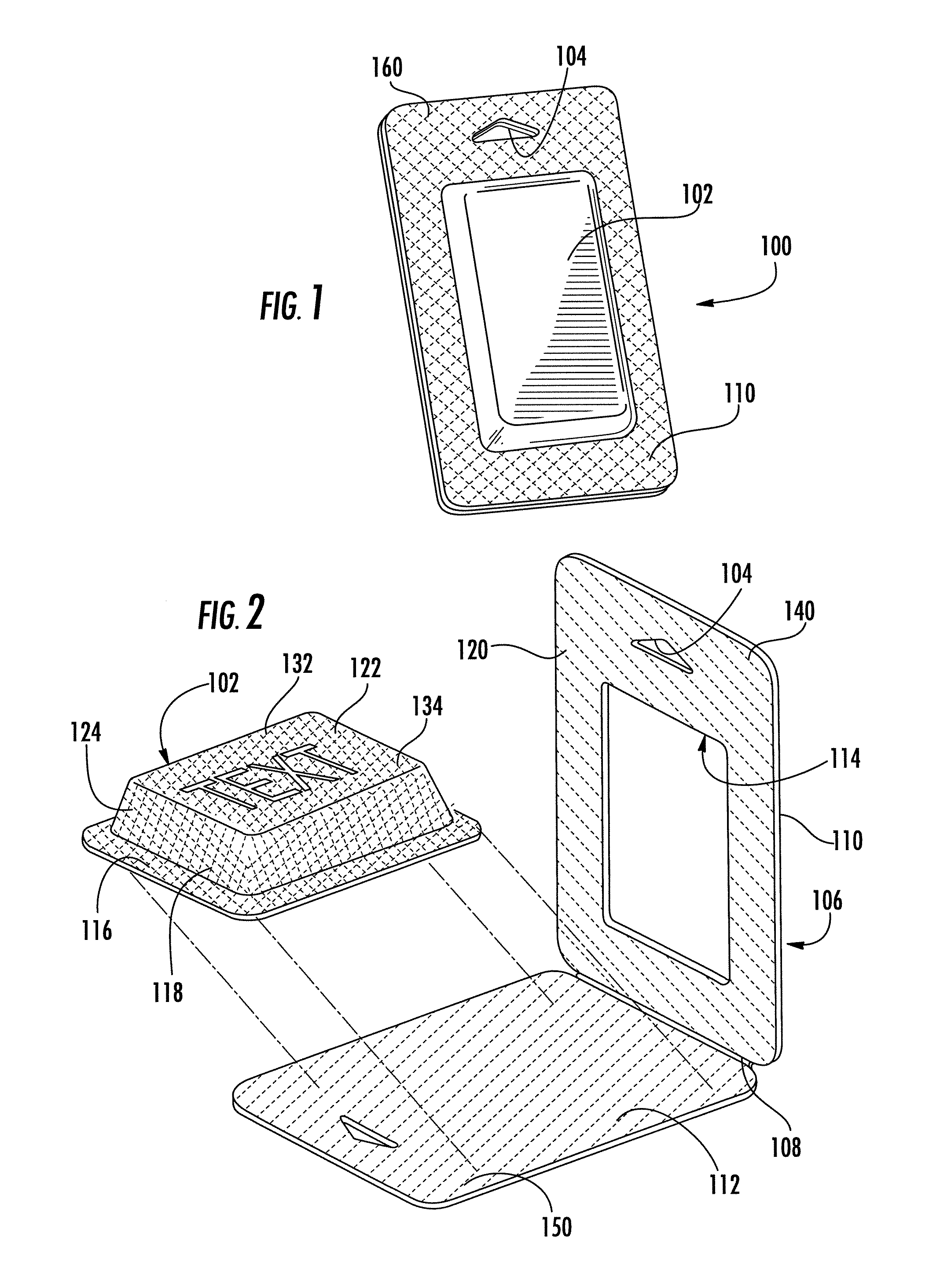 Packaging container having product holding chambers and method for making the same