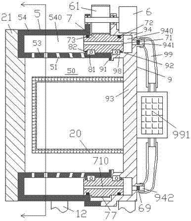 A medical ozone disinfection cabinet device for easy replacement of airflow filter