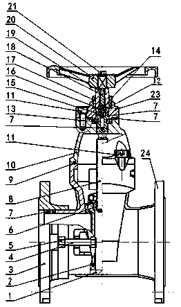 Gate valve with invisible stealing opening preventing function