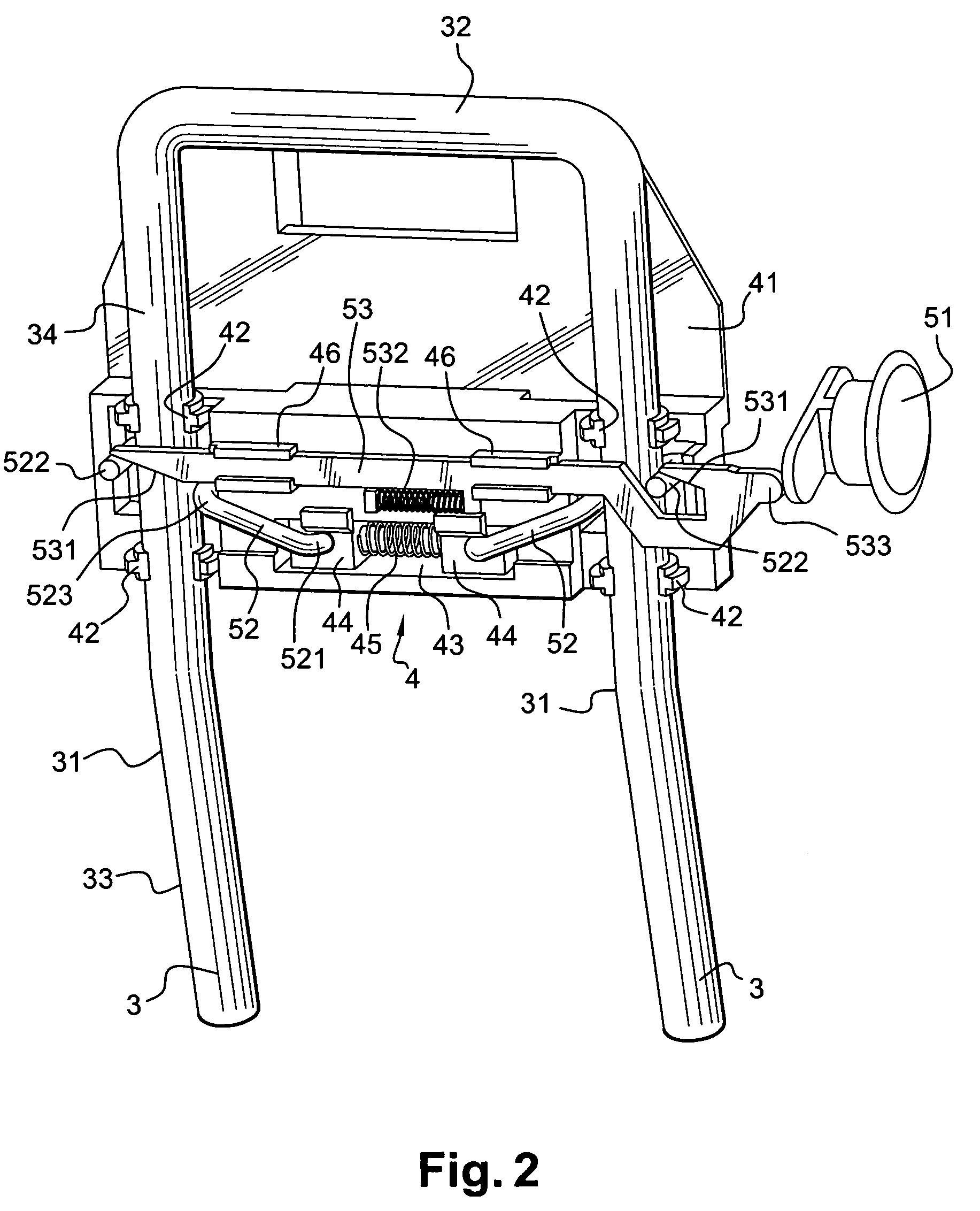Translation movement guidance mechanism with positional locking, for adjustable elements of an automobile vehicle seat