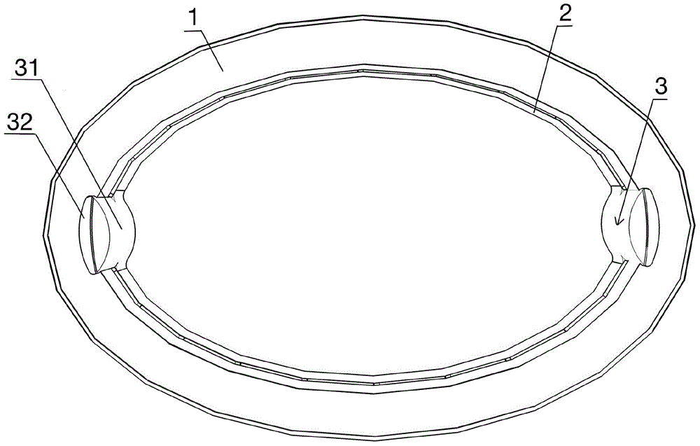 Primary-secondary type surgical anastomosis magnetic ring