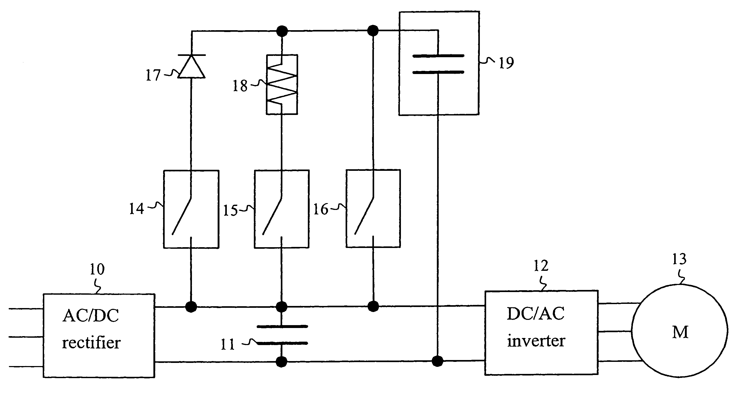 Elevator system using a supercapacitor as a backup power source